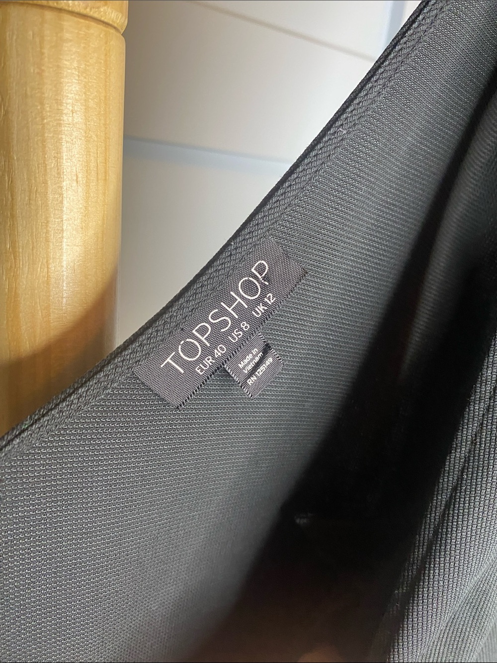 Topshop Black Sleeveless Button-Detail Jumpsuit - Picture 2 of 3